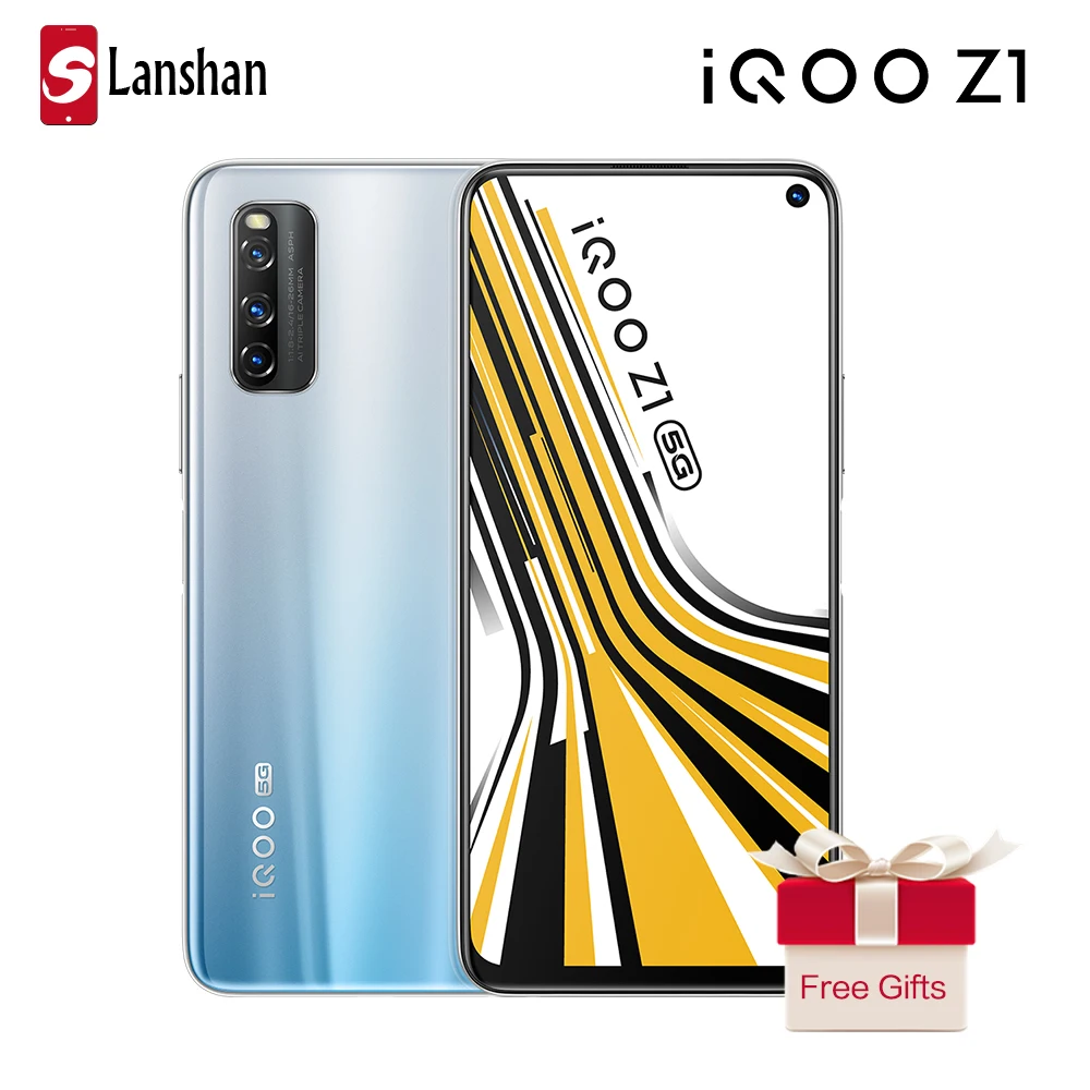 Авторизованный смартфон IQOO Z1 5G MediaTek 1000Plus тройная задняя камера 48 МП 8 ГБ 128 NFC 144 Гц