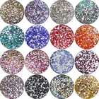 Стеклянные стразы разных размеров в штучной упаковке, бестермореактивные Стразы с плоским дном, хрустальные 3D блестящие стразы для дизайна ногтей