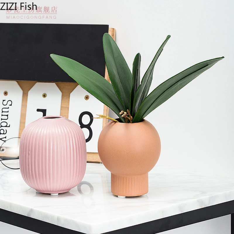 Керамические миниатюрные вазы в скандинавском стиле комнатные украшения для