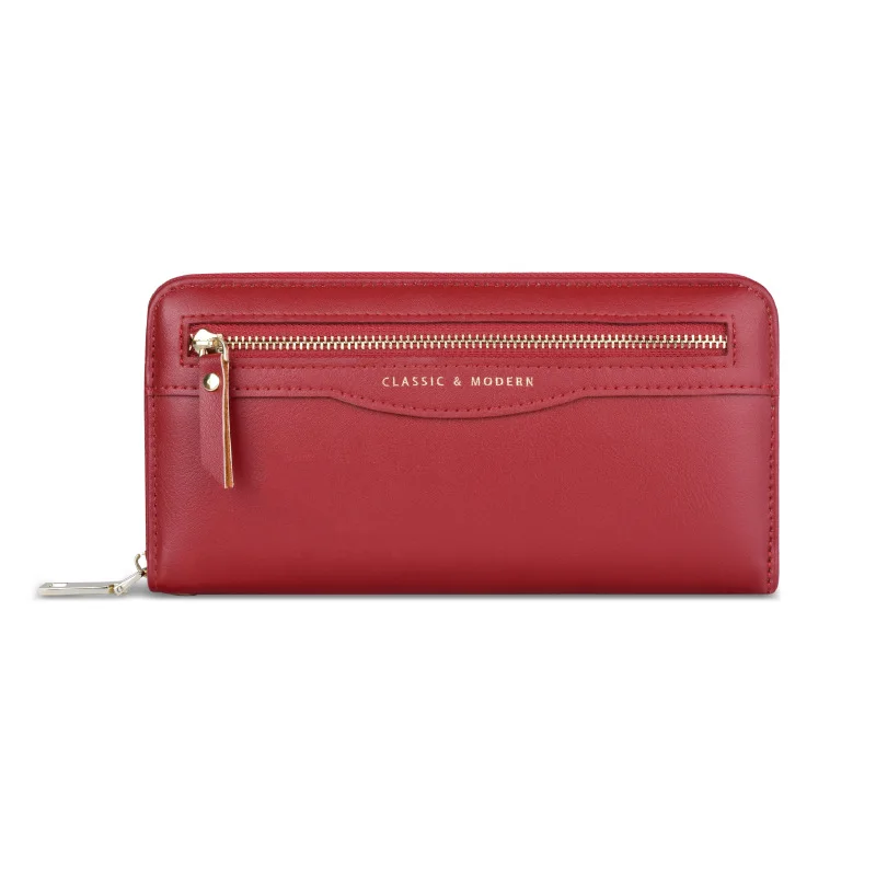 

2021 Women Wallets Fashion Top Quality Card Holder Classic Female Purse Zipper Clutch Wallets for Women Luxury Designer Wallet