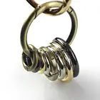 Металлическое уплотнительное кольцо с пружинным воротом, открывающийся брелок для кожевенной сумки, ремешок с пряжкой, Спусковая защелка, коннектор, аксессуары для творчества