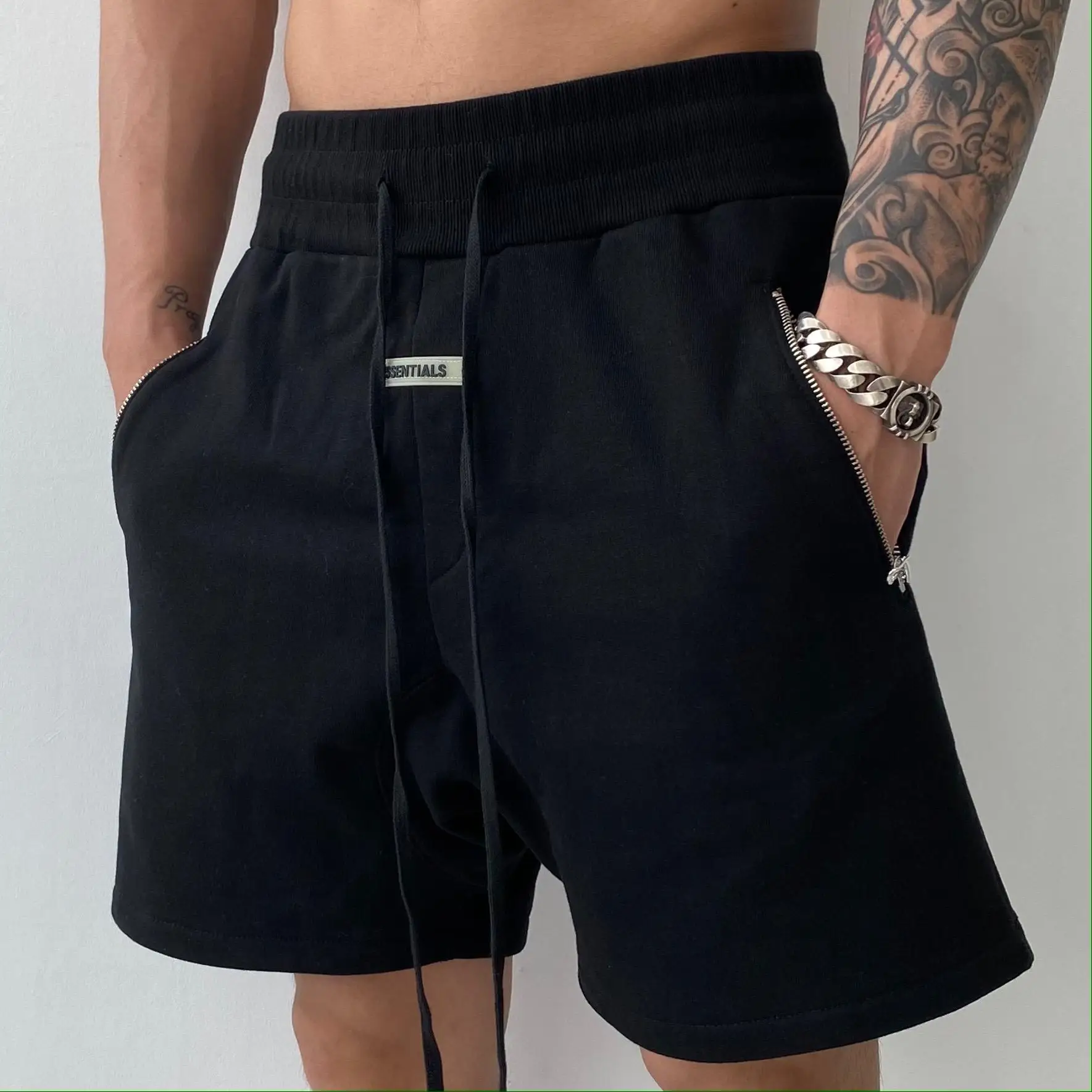 

2021 Casual Shorts Men's Gym Fitness Workout Cotton Short Pants Male Summer Running Sport Bermuda Knee Length Sweatpants