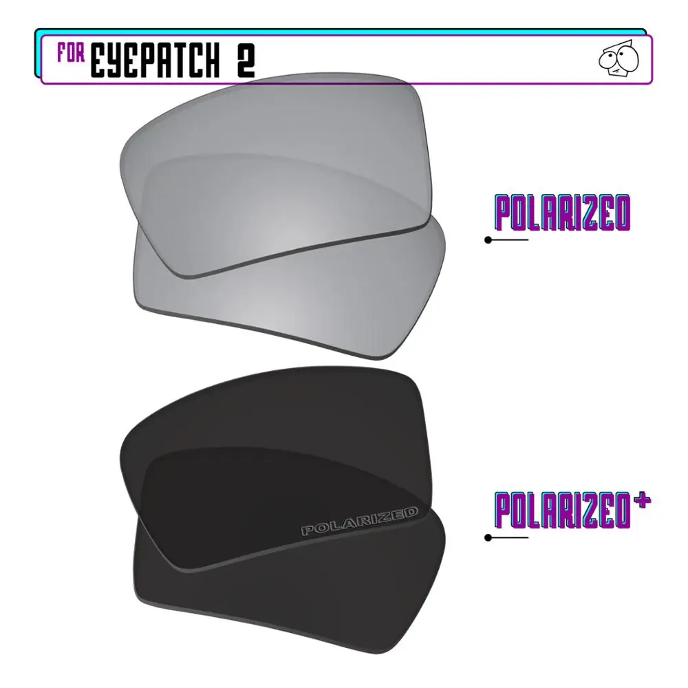 EZReplace Polarized Replacement Lenses for - Oakley Eyepatch 2 Sunglasses - Blk P Plus-SirP Plus