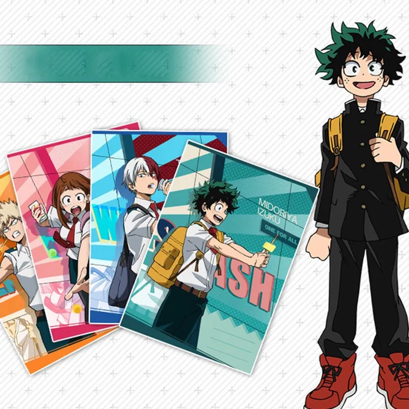 Аниме My Hero Academy персонаж из мультфильма мидория изуку записная книжка косплей