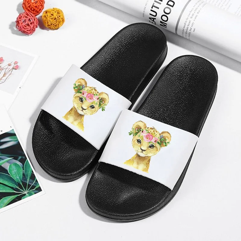 

Women Slippers Summer Outdoor Slides Cartoon Cool Thick Beach sandals Non-slip Flip Flops Indoor slipper Fashion Ladies shoes