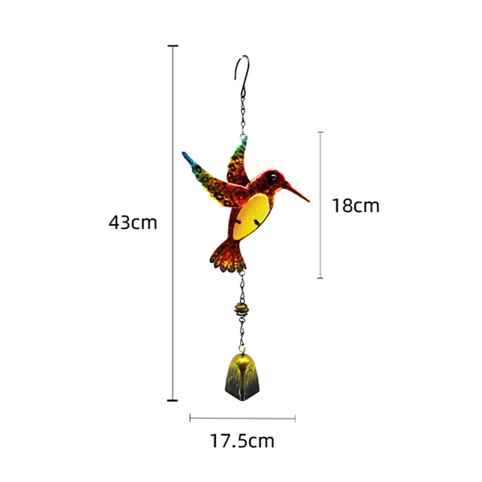 

Garden Birds Wind Chimes Window Balcony Hummingbird Yard Home Wall Hanging Bells Ornament Outdoor Decoration Campanula #LR2