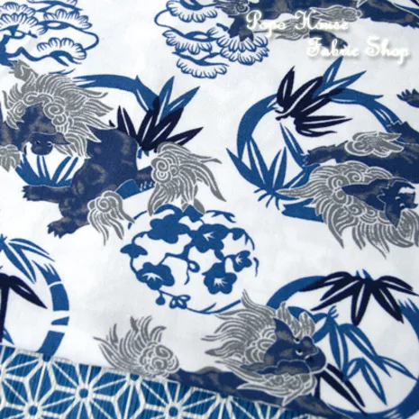 Летняя искусственная хлопчатобумажная ткань с рисунком старинного бамбукового