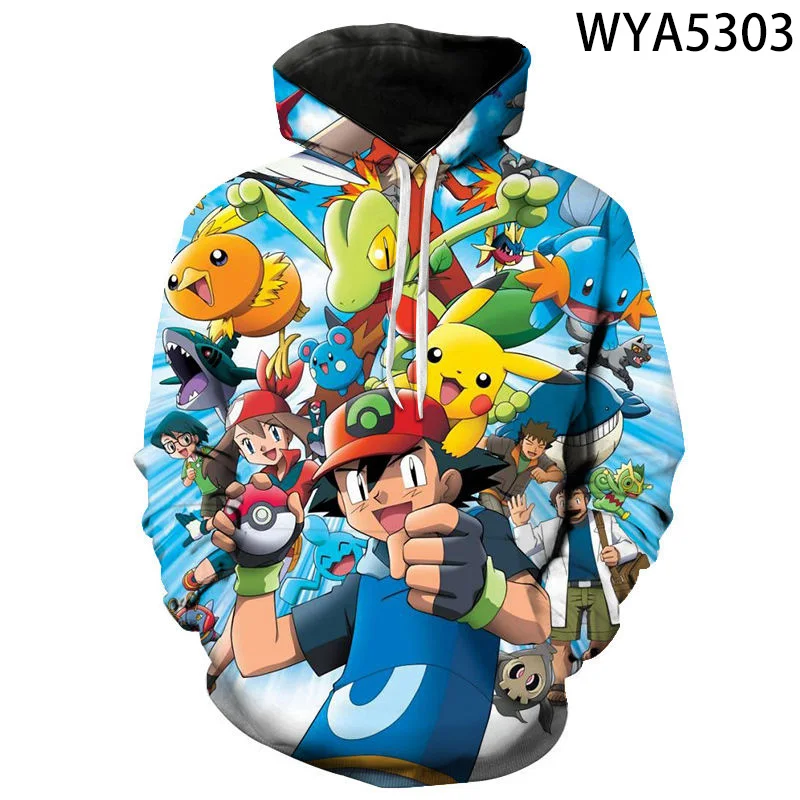 

Pokemon 3d print hoodie for men women boy fashion pullover boy girl coat 2022