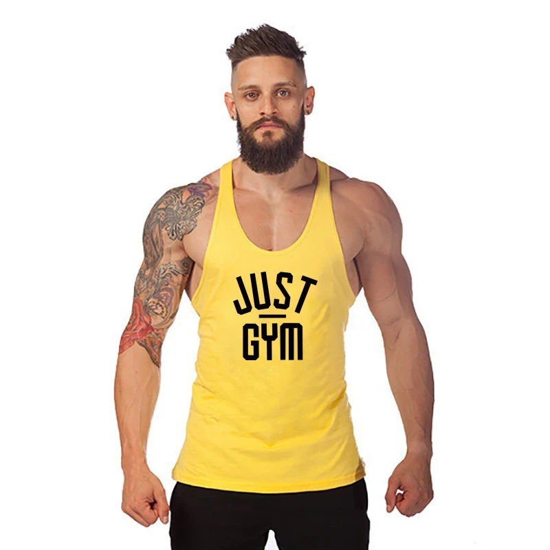 

Clothing Fitness Singlets Gym Tank Top Men Stringer Tanktop Bodybuilding Muscle Shirt Workout Vest Undershirt Singlet