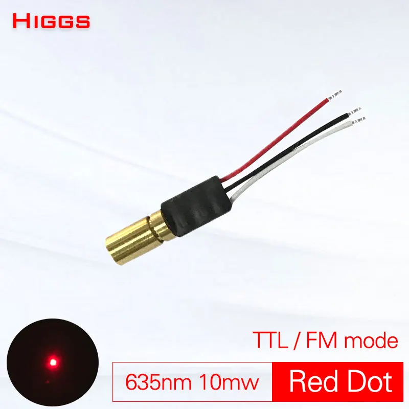 Высокое качество 635nm 10 мВт красный точка ttl частота moduletion лазерный модуль низкой