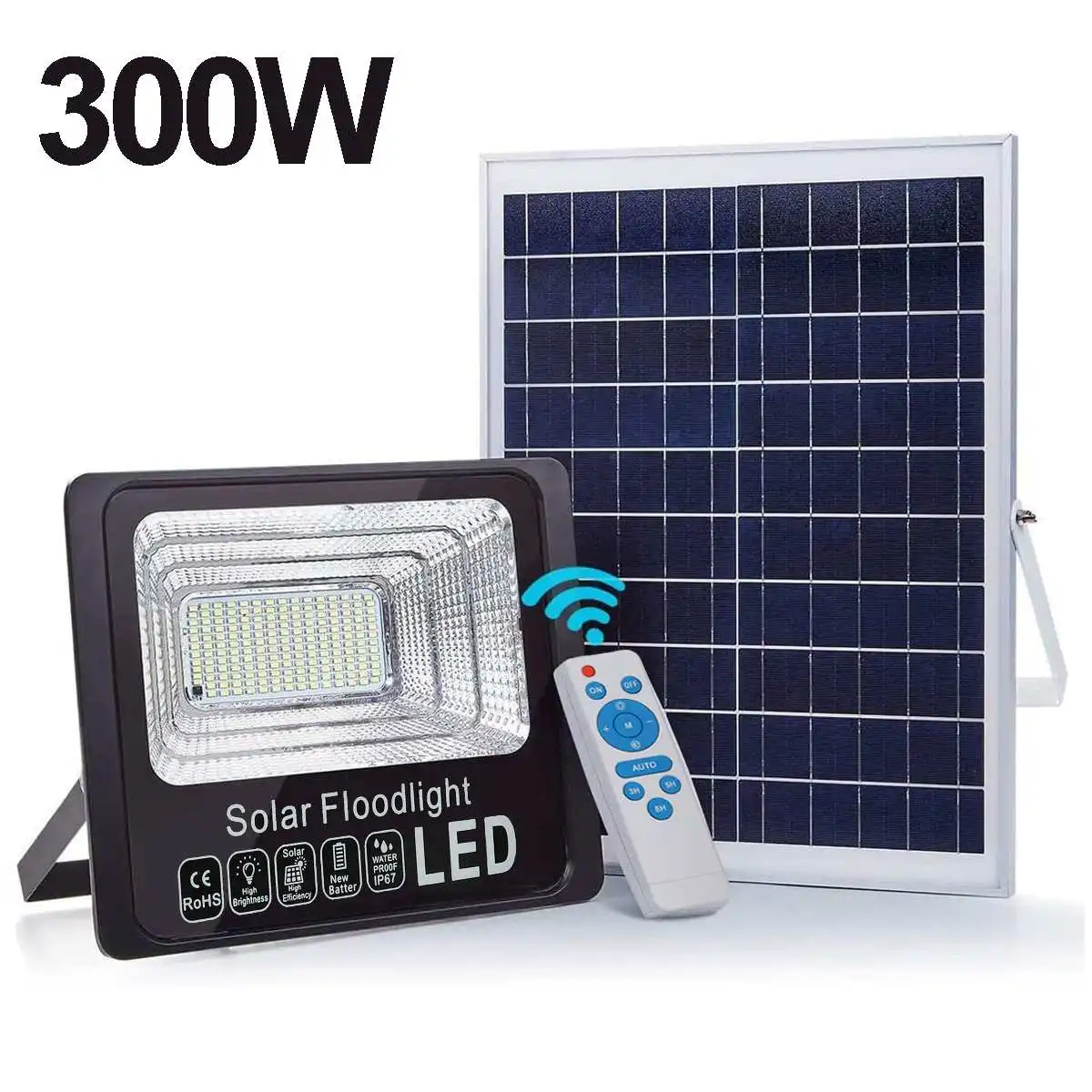 Уличная Светодиодная лампа на солнечной батарее 300 Вт светодиодный уличная