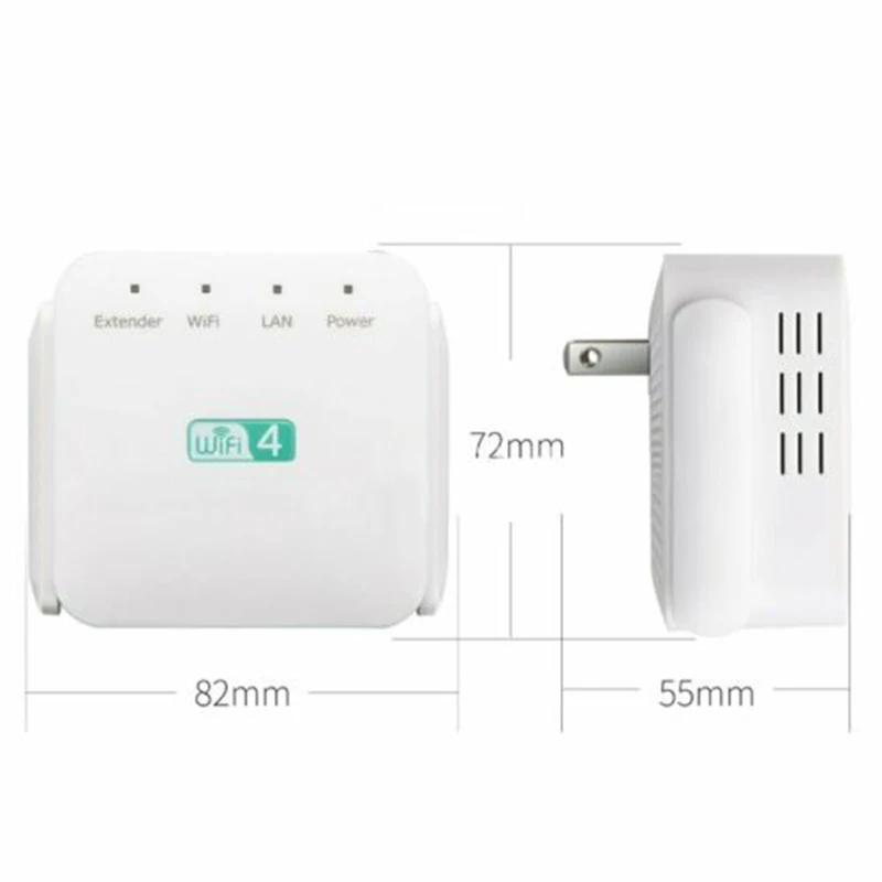 2.4Ghz Dual Band WiFi Extender Zen Booster 300M Internet Range Zenbooster Router Signal Booster DQ-Drop