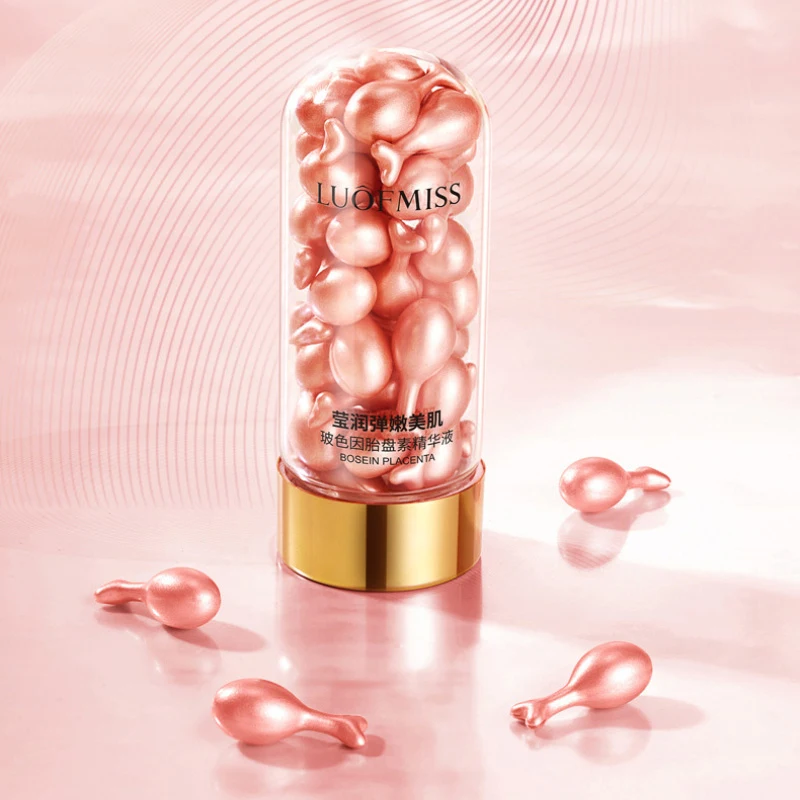 

Placenta essence small chicken leg particles shape Hydrating moisturizing Whitening gentle repair essence liquid Face Serum 2021