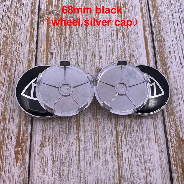 4pcs 56mm 60mm 65mm 68mm logo car emblem Wheel Center Hub Cap Rim refit Creative badge covers decoration sticker accessories mbh - купить по
