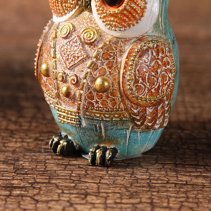 Забавные креативные маленькие украшения из смолы в виде совы простой