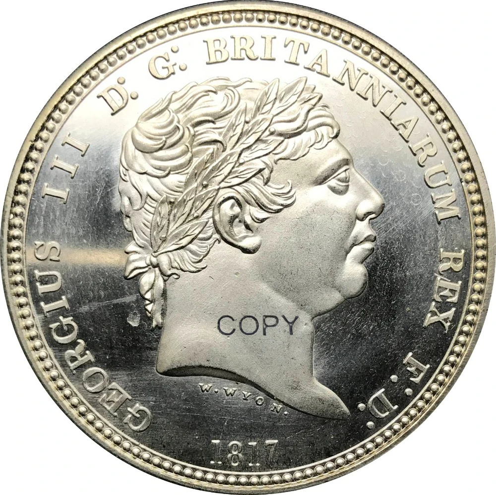 1817 три грации шаблон Корона W Йон латунированная Серебряная имитация монеты | Дом