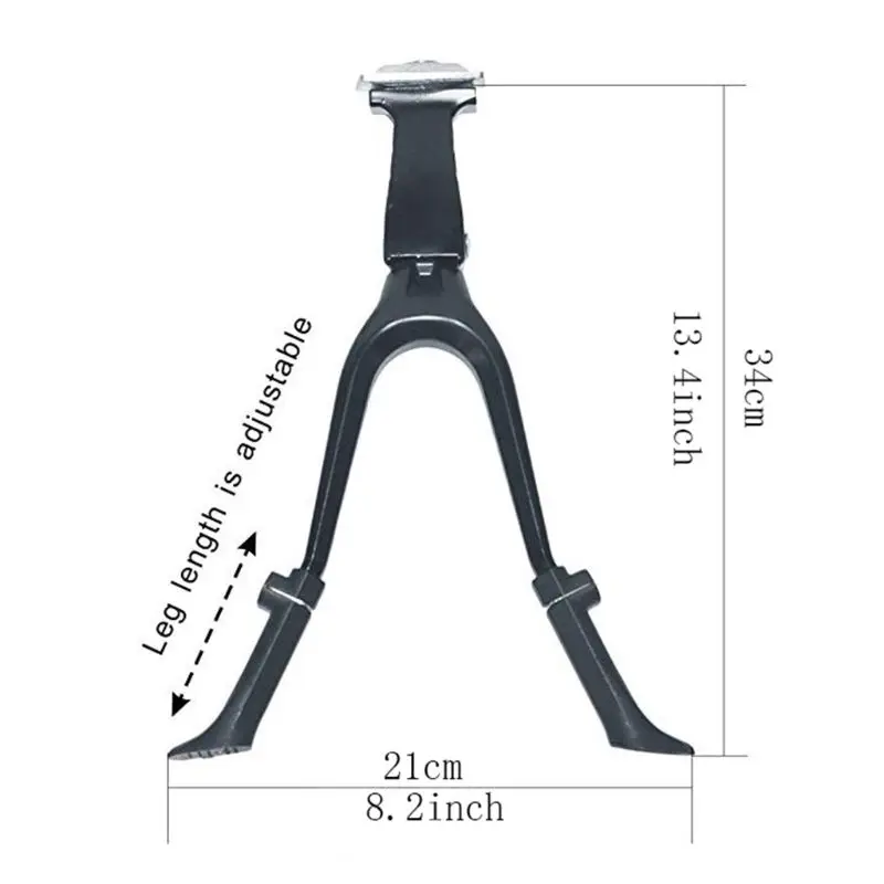 

Bike Kickstand Double Leg Bicycle Foldable Adjustable Center Mount Mount Bicycle Stand Fits 26" and Above for bicycle Road