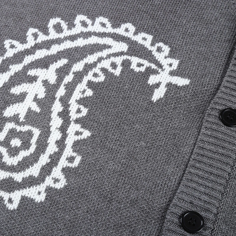 

New Design Autumn And Winter Loose Style Sweater Fashion Flower Pattern Oversize Knitted Sweaters