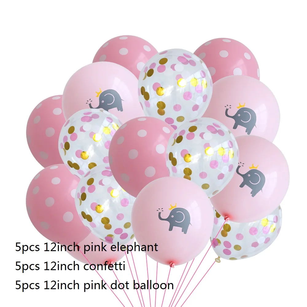 Розовый набор Детские вечерние украшения для душа пол баннер милый