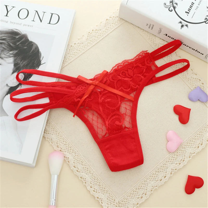 Сексуальные кружевные трусики женское нижнее белье стринги хлопковые бесшовные