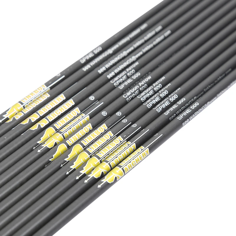 12 шт. углеродные стрелы вал Spine400 1000 ID4.2mm 30 дюймов для изогнутого соединения лук