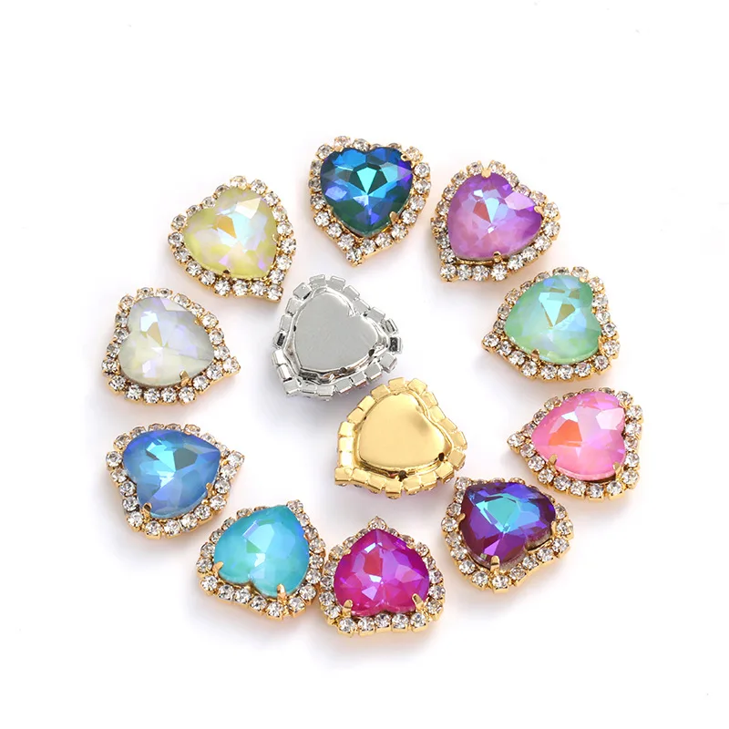 

10Pcs/Lot 17MM 2020 Newest Jewelry Mixed Rose Gold Rhinestone Love Heart Flower Buttons For Snap Bracelet Necklace