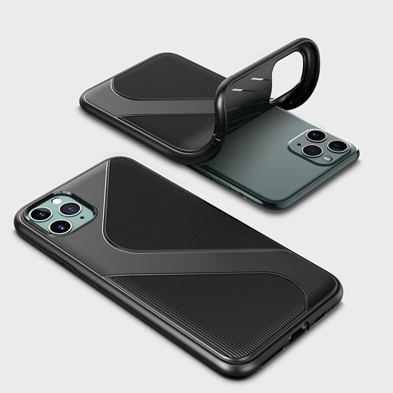 Чехол для iPhone 11 Pro Max 2019 тонкие силиконовые Нескользящие мягкие гибкие