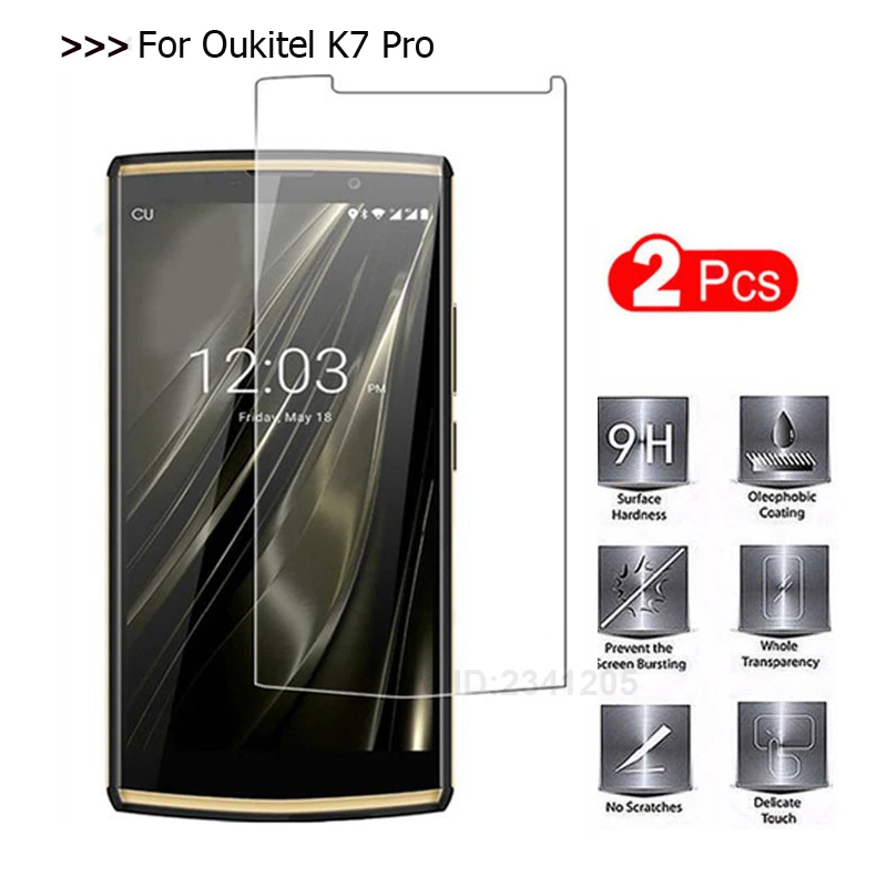 Защитный чехол Oukitel K7 Pro 2 шт. протектор экрана из закаленного стекла для смартфона