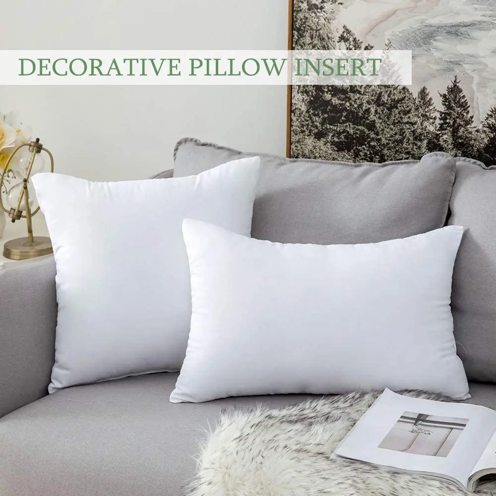 

Pillow Insert Anti-allergy Premium Pillowcase Rectangular Decorative Cushion Bed Sofa 35 X 55 Cm Designer Pillow