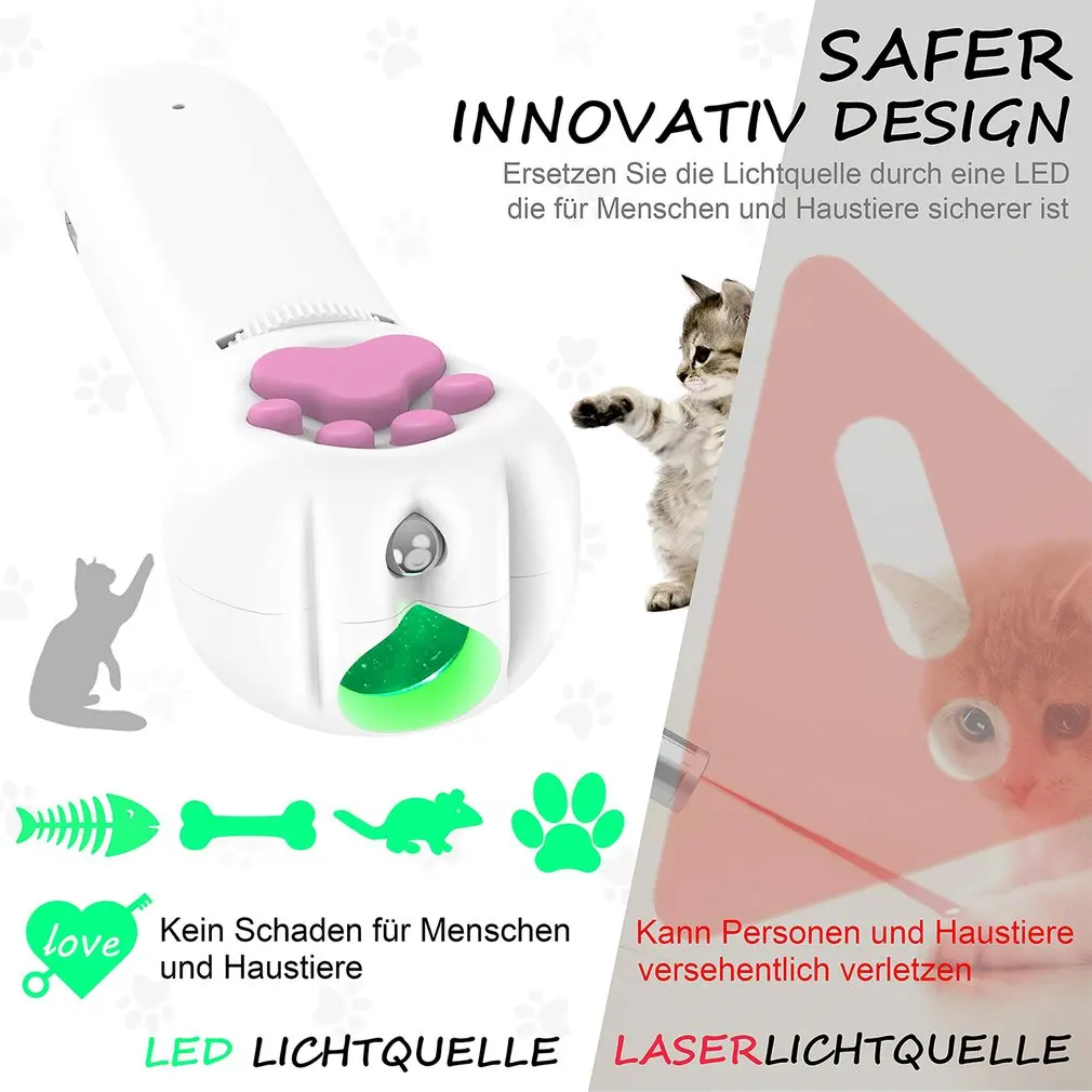 

LED Pointer For Cats And Dogs Pet Interactive Toy Multifunctional Cat Toy Pet Toy Pet Product Usb Charging Toy