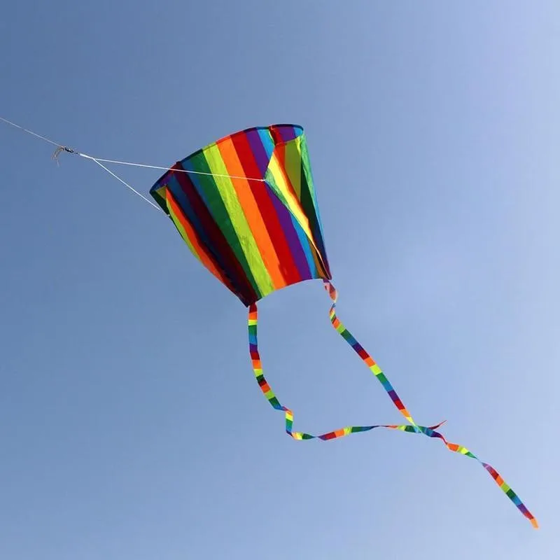 

Детский воздушный змей, разноцветный мини-Кайт с двойным хвостом, спортивное программное обеспечение, летающая уличная игрушка для детей