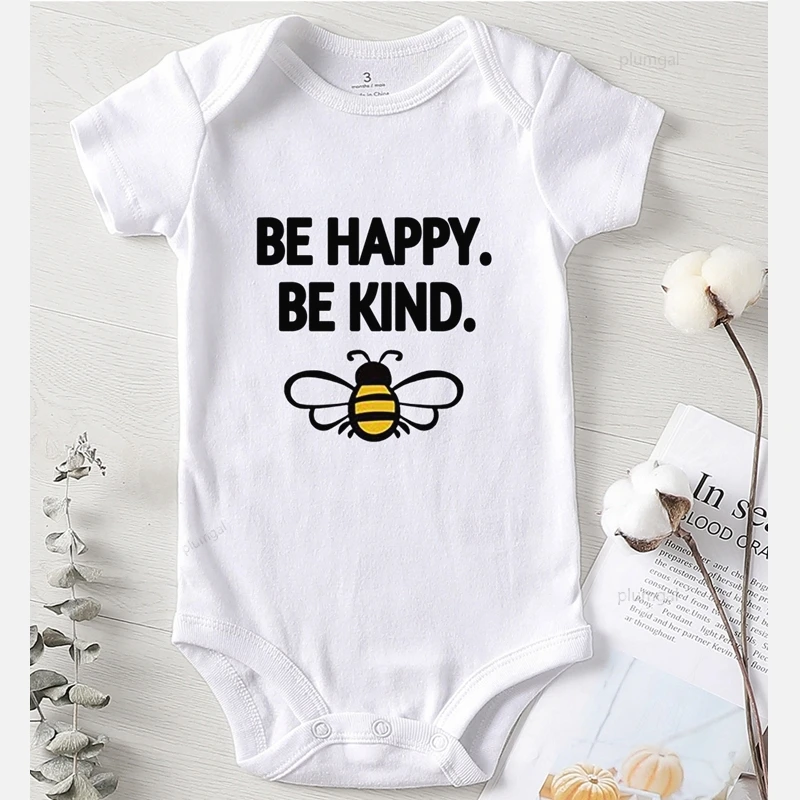 Одежда для новорожденных девочек цельный комбинезон боди с принтом пчелы зимний