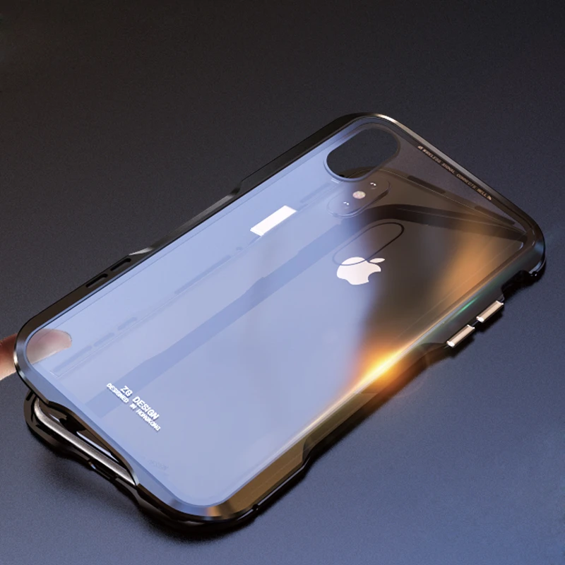 Новая версия металлический адсорбционный Магнитный чехол для Coque iPhone X Магнето со