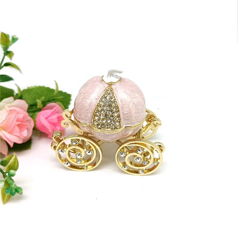 

New Style The Pumpkin Carriage Metal Craft Trinket Gift Box Wedding Favor Birthday Gifts
