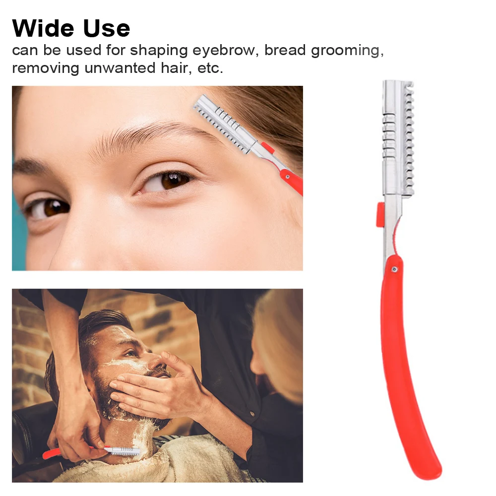 1 шт. бритва для бороды прямые складные бритвы бровей инструмент бритья случайный