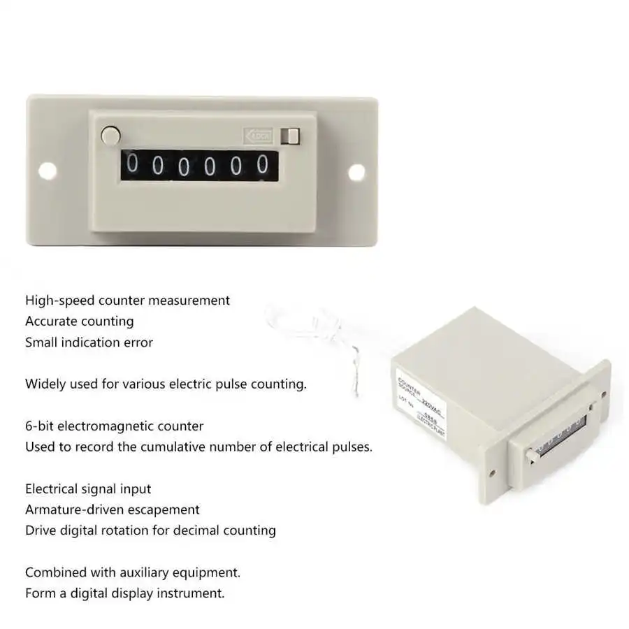 6 значный счетчик электрического сигнала для