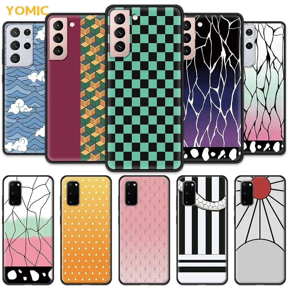 

Demon Slayer Tanjirou Nezuko Case for Samsung Galaxy S20 FE S21 S10 Note 20 Ultra S9 Plus S8 10 Lite S10e 9 Black Phone Cover