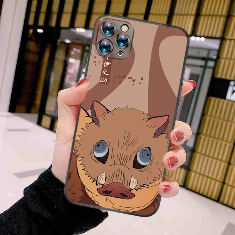 

Cartoon Japan Anime Demon Slayer Phone Case For iPhone 12 Pro MAX Mini SE 2020 Cellphone Ultra Thin Lifeproof Luxury Brand
