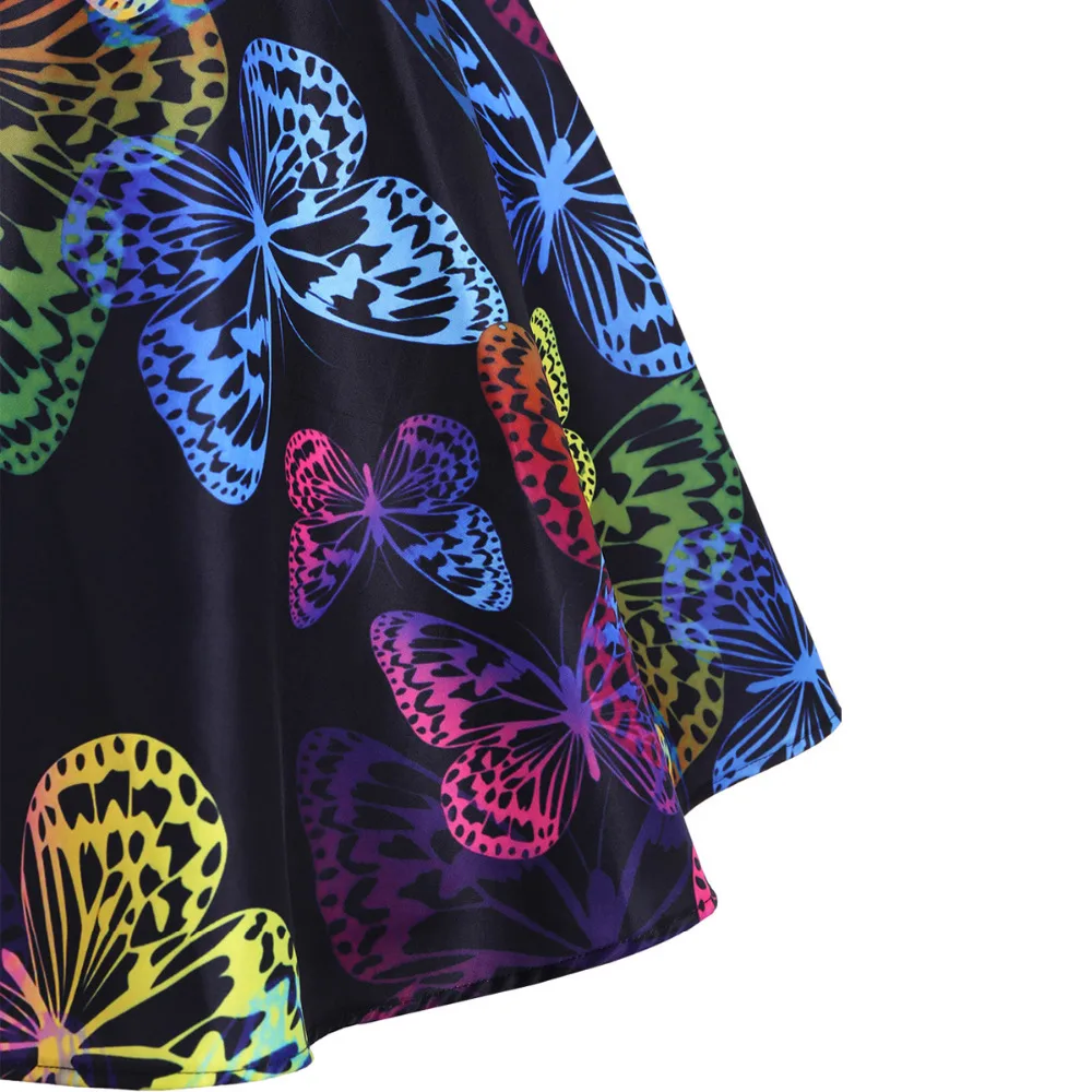 Женские вечерние платья размера плюс большие качели 50s 60s Ретро стиль рокабилли