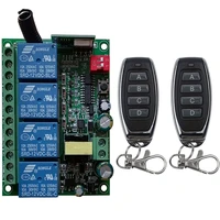 ac110v 220v 230v 4ch 4 ch wireless rf remote control light switch 10a relay output radio receiver moduletransmitter garage door