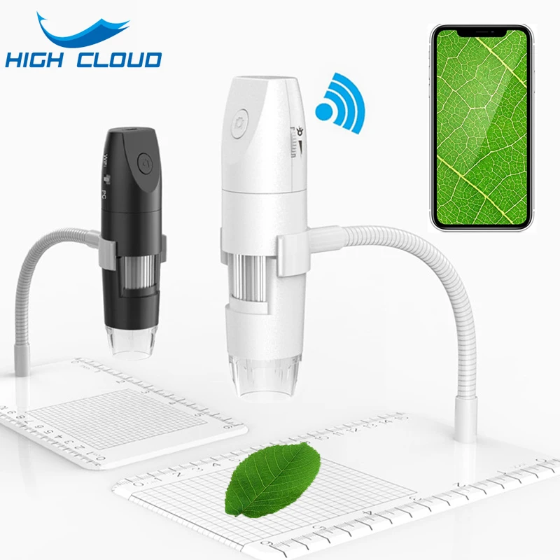 Беспроводной цифровой микроскоп с Wi Fi 1000X HD Ручной USB эндоскоп для iPhone Android