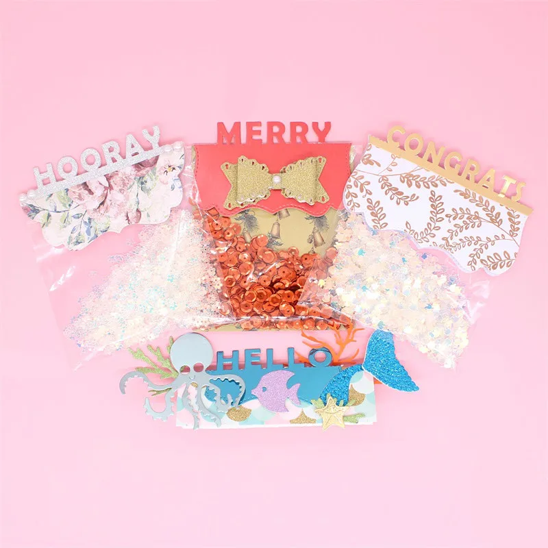 YPP мешочек ручного изготовления Топпер слово форма для вырезания металла DIY