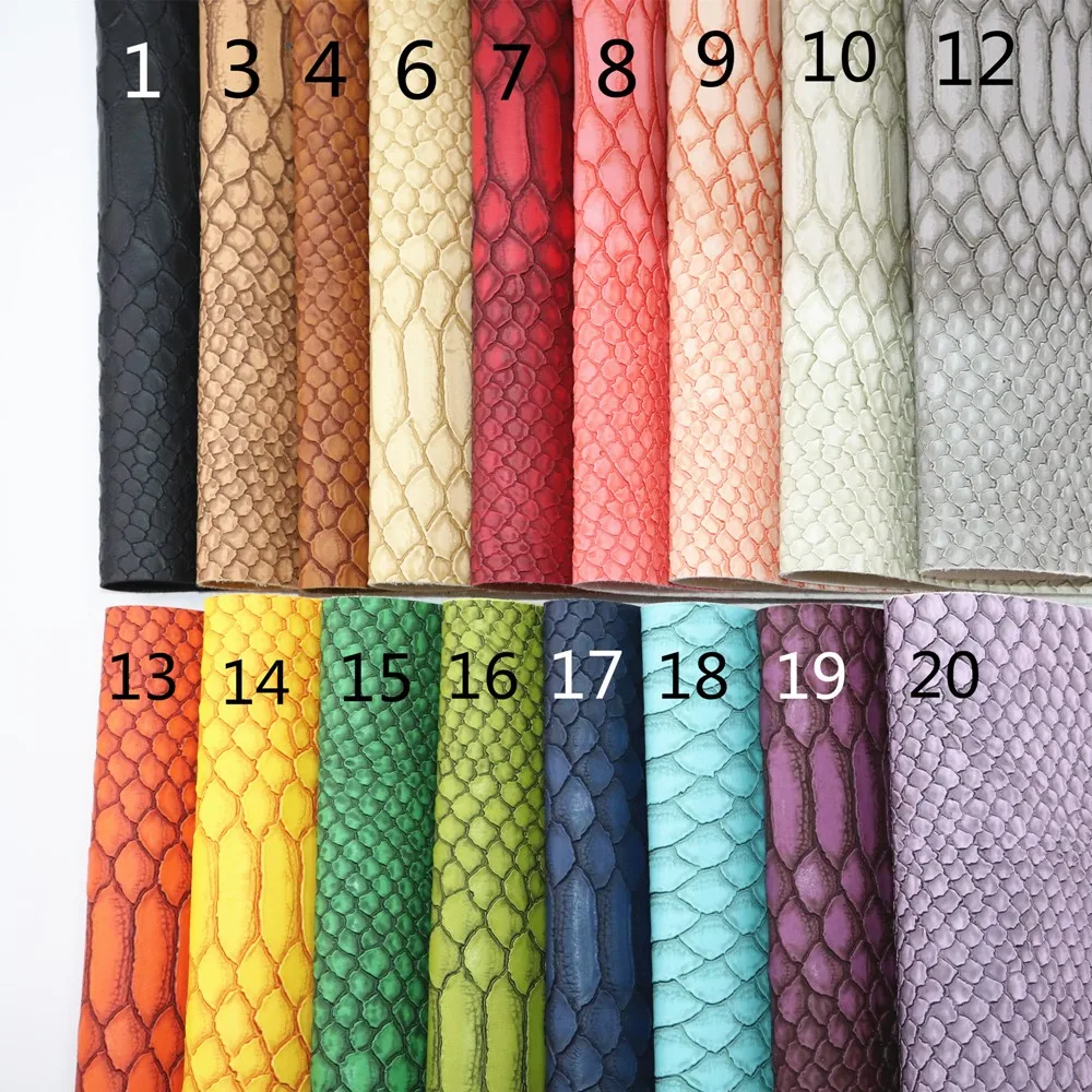 A4 лист змеиная текстурированная искусственная кожа для сумок DIY Craft Project F0430 | Дом и