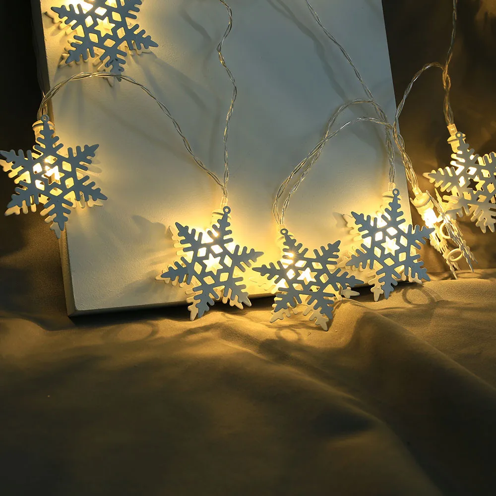 Гирлянда со снежинками светодиодный Рождественский свет наружный натальный
