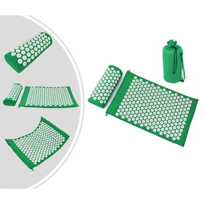 Массажная подушка коврик для йоги и акупрессуры набор подушек массажер шеи спины