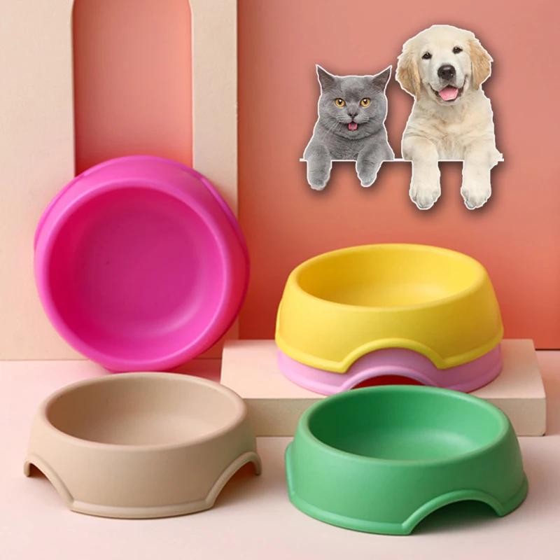 

Food Bowls Feeding Supplies Pet Feeding Supplies Cat Pet Dog Bowls Cat Feeding Plastic Bowls Water Drinking Random Color