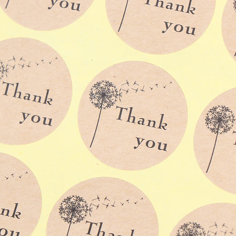 

120pcs 3.5cm thank you seal stickers Gift seal sticker for homemade bakery gift