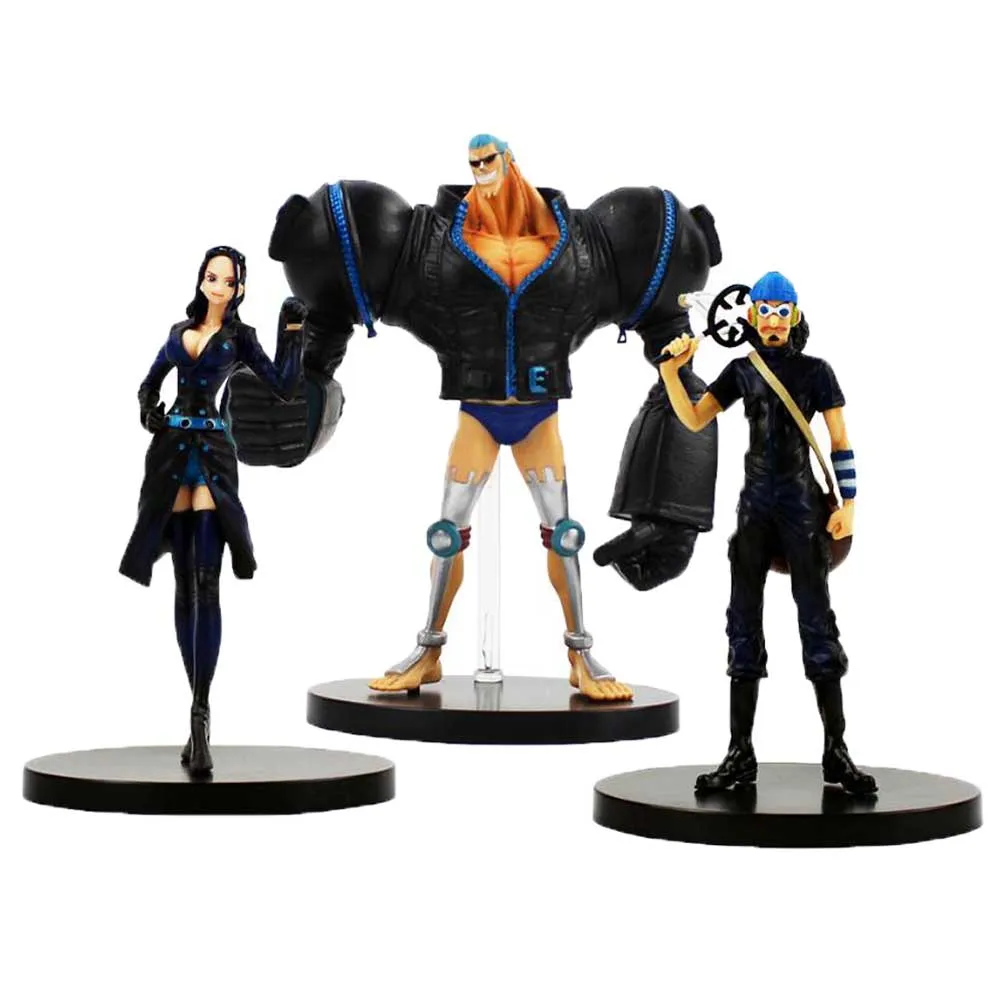 

3pcs/lot Anime One Piece Figure Tony Chopper Luffy Brook Sanji Nami Zoro Robin Usopp PVC Action Figure Model Toy