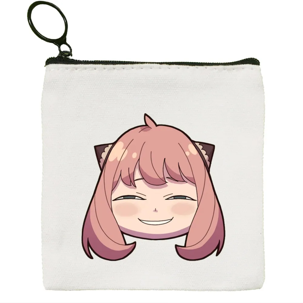 

SPY*FAMILY Canvas Coin Purse Custom Logo Storage Pouch Canvas Bag New Coin Bag Key Coin Purse