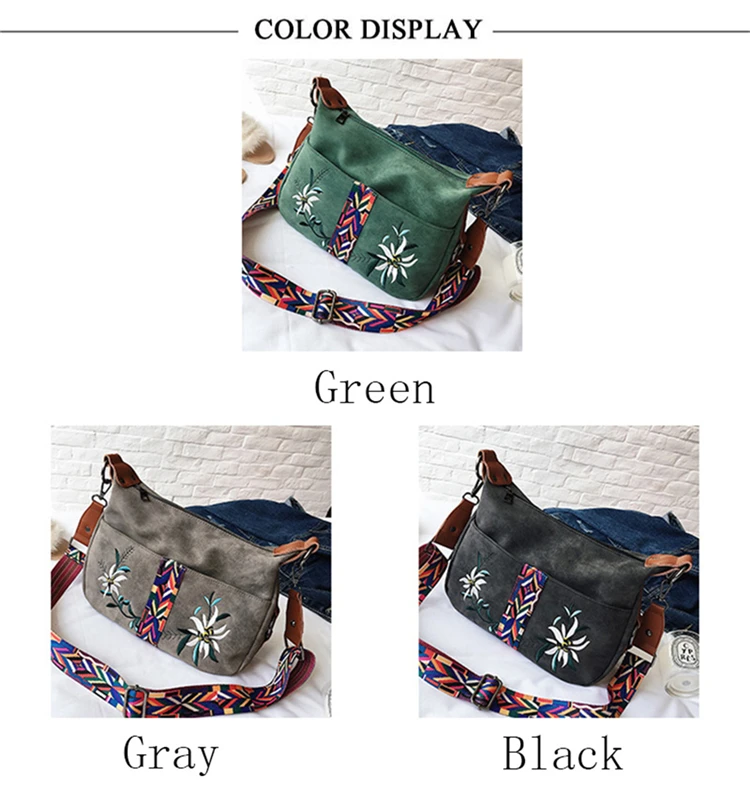 

Multifunction Shoulder Bag Tote High Quality Abrasive Fabric Women Bag Fashion Embroidery Handbag Female Crossbody Bags Designer